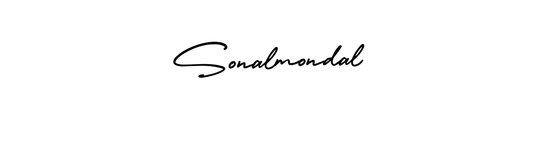 You should practise on your own different ways (AmerikaSignatureDemo-Regular) to write your name (Sonalmondal) in signature. don't let someone else do it for you. Sonalmondal signature style 3 images and pictures png