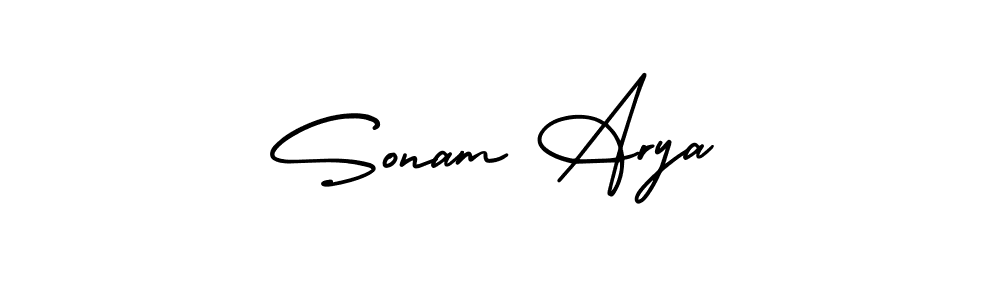 Create a beautiful signature design for name Sonam Arya. With this signature (AmerikaSignatureDemo-Regular) fonts, you can make a handwritten signature for free. Sonam Arya signature style 3 images and pictures png