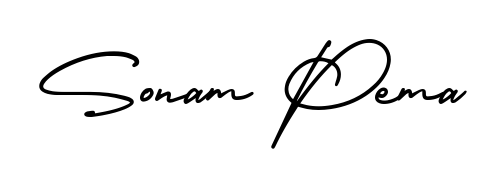 Create your official email sign-off with Sonam Pema name in AmerikaSignatureDemo-Regular style. Crisp, clean, and perfectly legible across all screens. Sonam Pema signature style 3 images and pictures png