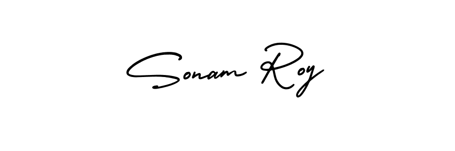 Also You can easily find your signature by using the search form. We will create Sonam Roy name handwritten signature images for you free of cost using AmerikaSignatureDemo-Regular sign style. Sonam Roy signature style 3 images and pictures png