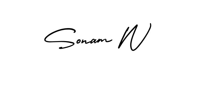 Check out images of Autograph of Sonam W name. Actor Sonam W Signature Style. AmerikaSignatureDemo-Regular is a professional sign style online. Sonam W signature style 3 images and pictures png