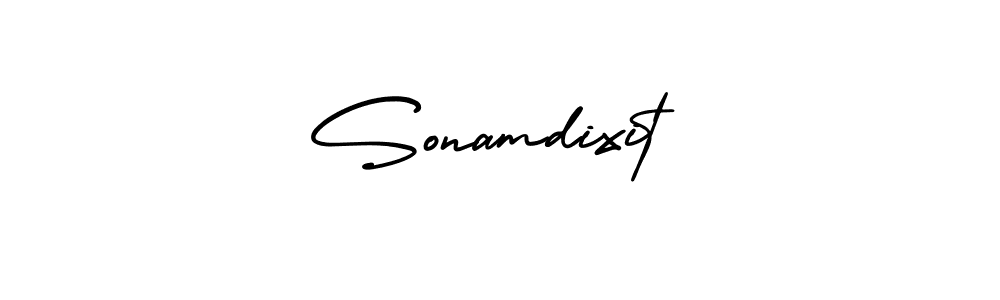 Use a signature maker to create a handwritten signature online. With this signature software, you can design (AmerikaSignatureDemo-Regular) your own signature for name Sonamdixit. Sonamdixit signature style 3 images and pictures png