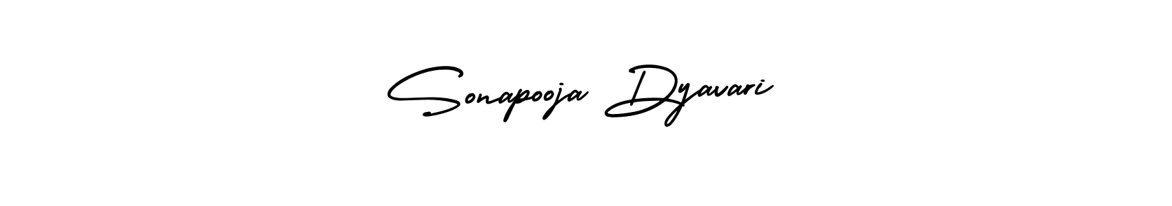 AmerikaSignatureDemo-Regular is a professional signature style that is perfect for those who want to add a touch of class to their signature. It is also a great choice for those who want to make their signature more unique. Get Sonapooja Dyavari name to fancy signature for free. Sonapooja Dyavari signature style 3 images and pictures png