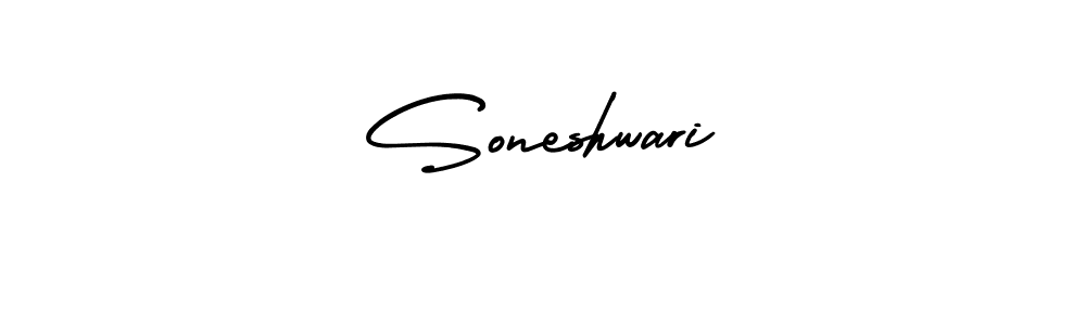 Design your own signature with our free online signature maker. With this signature software, you can create a handwritten (AmerikaSignatureDemo-Regular) signature for name Soneshwari. Soneshwari signature style 3 images and pictures png