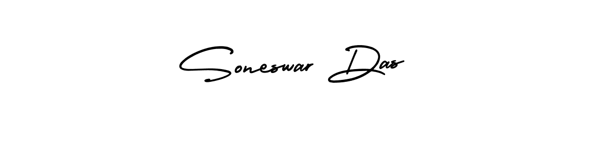The best way (AmerikaSignatureDemo-Regular) to make a short signature is to pick only two or three words in your name. The name Soneswar Das include a total of six letters. For converting this name. Soneswar Das signature style 3 images and pictures png