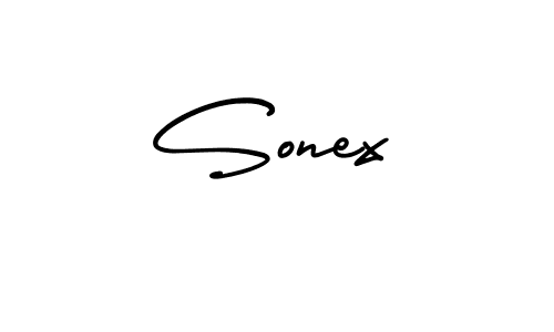 Similarly AmerikaSignatureDemo-Regular is the best handwritten signature design. Signature creator online .You can use it as an online autograph creator for name Sonex. Sonex signature style 3 images and pictures png