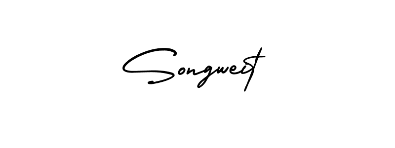 Design your own signature with our free online signature maker. With this signature software, you can create a handwritten (AmerikaSignatureDemo-Regular) signature for name Songweit. Songweit signature style 3 images and pictures png