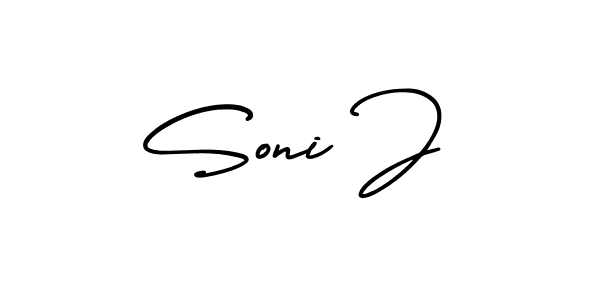 Make a short Soni J signature style. Manage your documents anywhere anytime using AmerikaSignatureDemo-Regular. Create and add eSignatures, submit forms, share and send files easily. Soni J signature style 3 images and pictures png