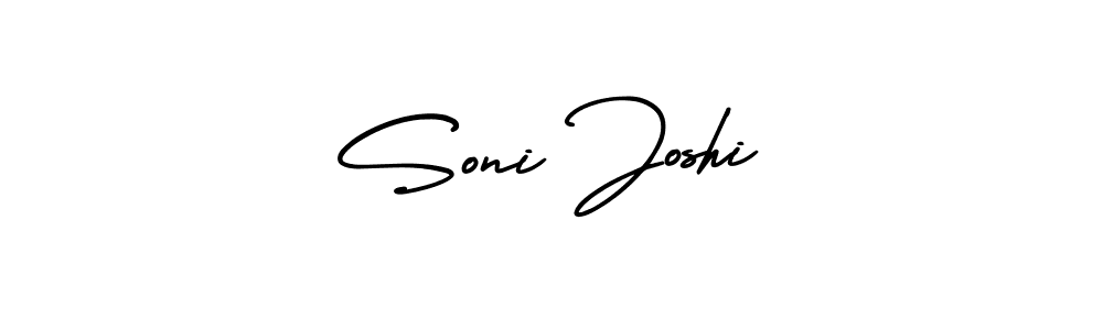 How to Draw Soni Joshi signature style? AmerikaSignatureDemo-Regular is a latest design signature styles for name Soni Joshi. Soni Joshi signature style 3 images and pictures png