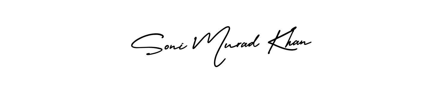 AmerikaSignatureDemo-Regular is a professional signature style that is perfect for those who want to add a touch of class to their signature. It is also a great choice for those who want to make their signature more unique. Get Soni Murad Khan name to fancy signature for free. Soni Murad Khan signature style 3 images and pictures png