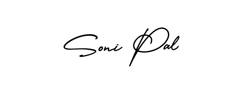 This is the best signature style for the Soni Pal name. Also you like these signature font (AmerikaSignatureDemo-Regular). Mix name signature. Soni Pal signature style 3 images and pictures png