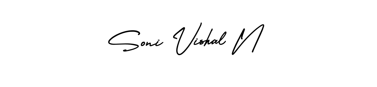 Best and Professional Signature Style for Soni Vishal N. AmerikaSignatureDemo-Regular Best Signature Style Collection. Soni Vishal N signature style 3 images and pictures png