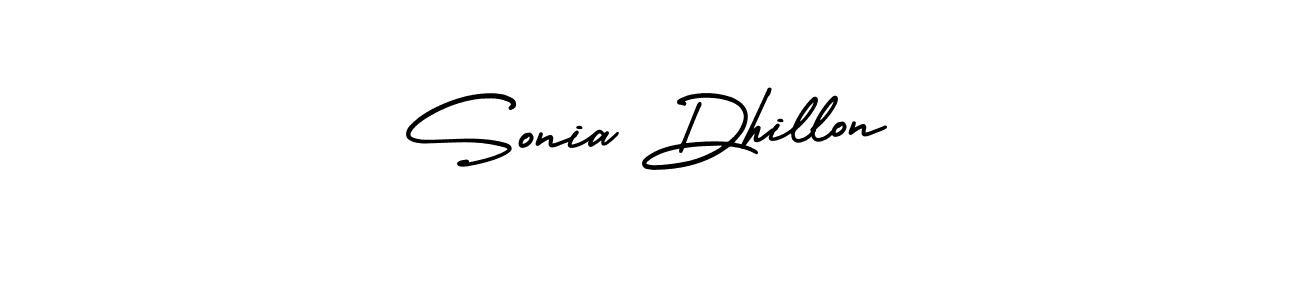 Make a short Sonia Dhillon signature style. Manage your documents anywhere anytime using AmerikaSignatureDemo-Regular. Create and add eSignatures, submit forms, share and send files easily. Sonia Dhillon signature style 3 images and pictures png