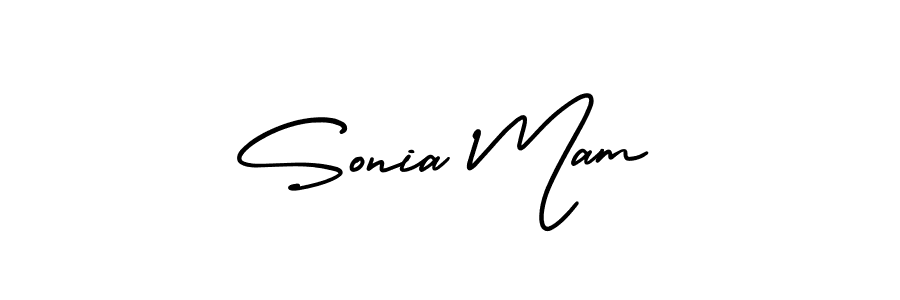 It looks lik you need a new signature style for name Sonia Mam. Design unique handwritten (AmerikaSignatureDemo-Regular) signature with our free signature maker in just a few clicks. Sonia Mam signature style 3 images and pictures png