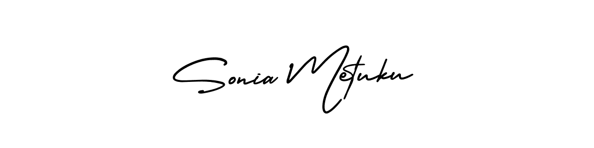 if you are searching for the best signature style for your name Sonia Metuku. so please give up your signature search. here we have designed multiple signature styles  using AmerikaSignatureDemo-Regular. Sonia Metuku signature style 3 images and pictures png