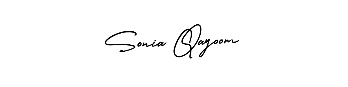 Make a beautiful signature design for name Sonia Qayoom. Use this online signature maker to create a handwritten signature for free. Sonia Qayoom signature style 3 images and pictures png