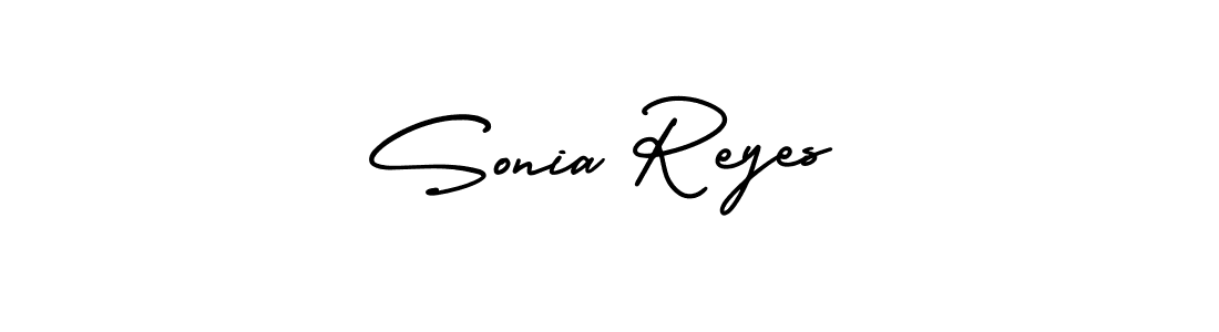 Sonia Reyes stylish signature style. Best Handwritten Sign (AmerikaSignatureDemo-Regular) for my name. Handwritten Signature Collection Ideas for my name Sonia Reyes. Sonia Reyes signature style 3 images and pictures png