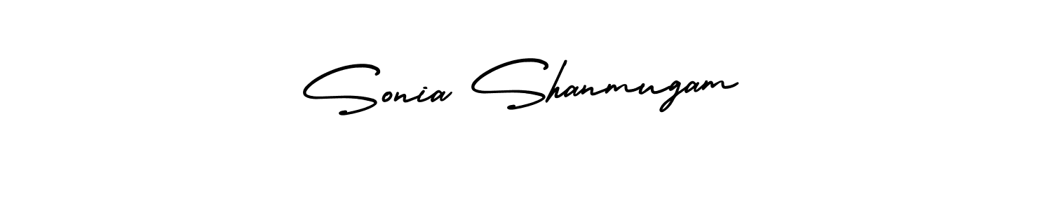 Create a beautiful signature design for name Sonia Shanmugam. With this signature (AmerikaSignatureDemo-Regular) fonts, you can make a handwritten signature for free. Sonia Shanmugam signature style 3 images and pictures png