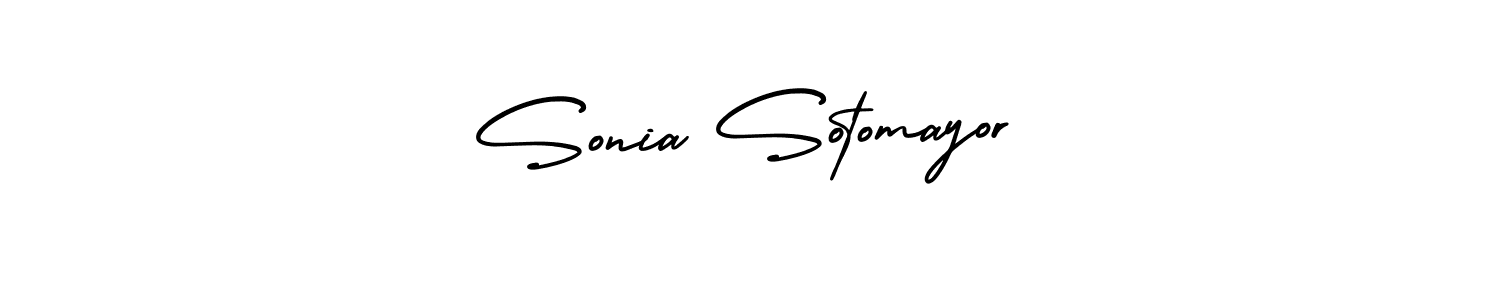 It looks lik you need a new signature style for name Sonia Sotomayor. Design unique handwritten (AmerikaSignatureDemo-Regular) signature with our free signature maker in just a few clicks. Sonia Sotomayor signature style 3 images and pictures png