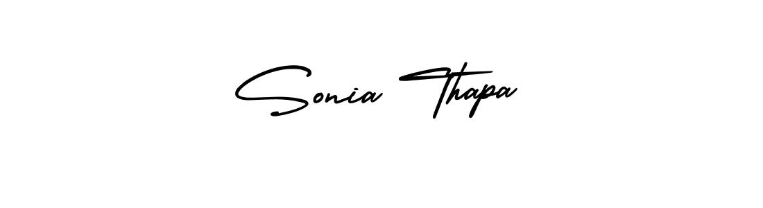 Best and Professional Signature Style for Sonia Thapa. AmerikaSignatureDemo-Regular Best Signature Style Collection. Sonia Thapa signature style 3 images and pictures png