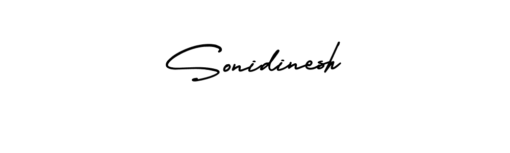 Design your own signature with our free online signature maker. With this signature software, you can create a handwritten (AmerikaSignatureDemo-Regular) signature for name Sonidinesh. Sonidinesh signature style 3 images and pictures png