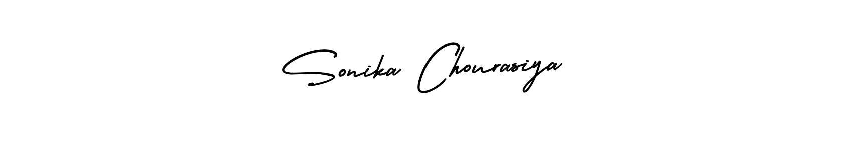 Make a beautiful signature design for name Sonika Chourasiya. With this signature (AmerikaSignatureDemo-Regular) style, you can create a handwritten signature for free. Sonika Chourasiya signature style 3 images and pictures png