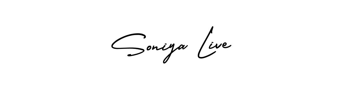 It looks lik you need a new signature style for name Soniya Live. Design unique handwritten (AmerikaSignatureDemo-Regular) signature with our free signature maker in just a few clicks. Soniya Live signature style 3 images and pictures png