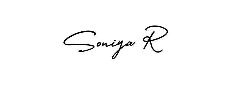 You can use this online signature creator to create a handwritten signature for the name Soniya R. This is the best online autograph maker. Soniya R signature style 3 images and pictures png