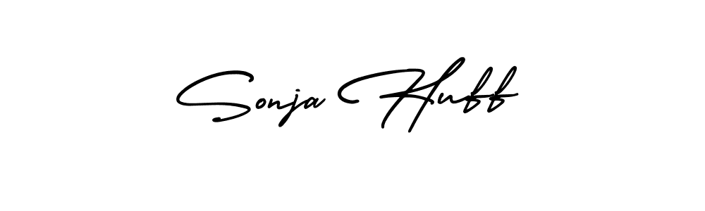 The best way (AmerikaSignatureDemo-Regular) to make a short signature is to pick only two or three words in your name. The name Sonja Huff include a total of six letters. For converting this name. Sonja Huff signature style 3 images and pictures png