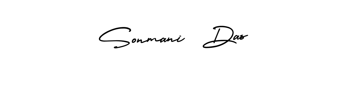 Create a beautiful signature design for name Sonmani  Das. With this signature (AmerikaSignatureDemo-Regular) fonts, you can make a handwritten signature for free. Sonmani  Das signature style 3 images and pictures png