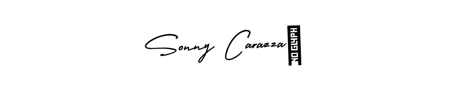 The best way (AmerikaSignatureDemo-Regular) to make a short signature is to pick only two or three words in your name. The name Sonny Carazzaï include a total of six letters. For converting this name. Sonny Carazzaï signature style 3 images and pictures png