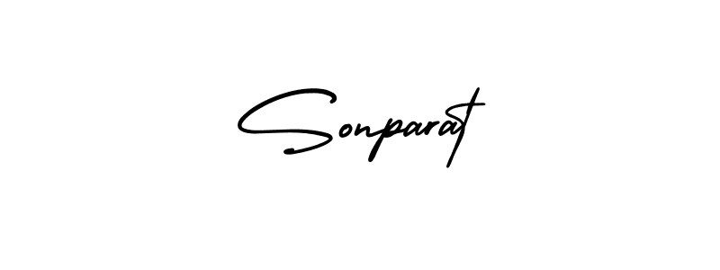 It looks lik you need a new signature style for name Sonparat. Design unique handwritten (AmerikaSignatureDemo-Regular) signature with our free signature maker in just a few clicks. Sonparat signature style 3 images and pictures png