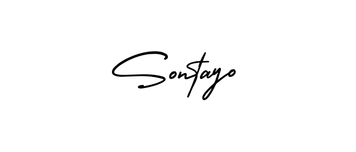 How to Draw Sontayo signature style? AmerikaSignatureDemo-Regular is a latest design signature styles for name Sontayo. Sontayo signature style 3 images and pictures png