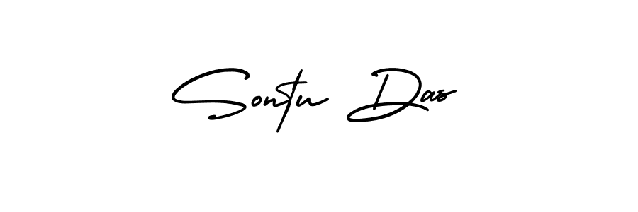 AmerikaSignatureDemo-Regular is a professional signature style that is perfect for those who want to add a touch of class to their signature. It is also a great choice for those who want to make their signature more unique. Get Sontu Das name to fancy signature for free. Sontu Das signature style 3 images and pictures png