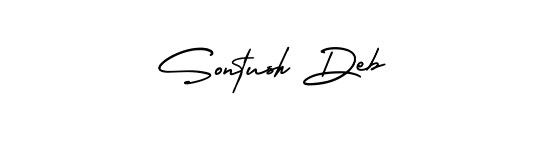 Best and Professional Signature Style for Sontush Deb. AmerikaSignatureDemo-Regular Best Signature Style Collection. Sontush Deb signature style 3 images and pictures png