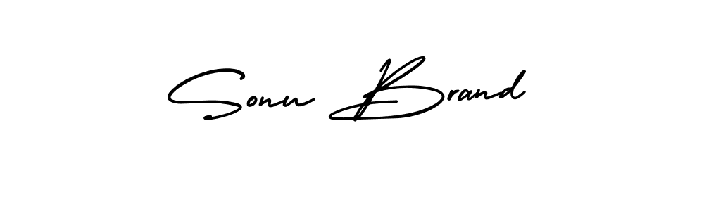 Design your own signature with our free online signature maker. With this signature software, you can create a handwritten (AmerikaSignatureDemo-Regular) signature for name Sonu Brand. Sonu Brand signature style 3 images and pictures png