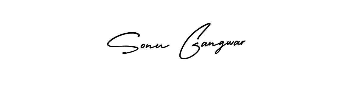 Create a beautiful signature design for name Sonu Gangwar. With this signature (AmerikaSignatureDemo-Regular) fonts, you can make a handwritten signature for free. Sonu Gangwar signature style 3 images and pictures png