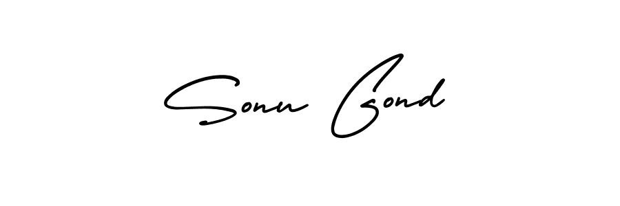 Design your own signature with our free online signature maker. With this signature software, you can create a handwritten (AmerikaSignatureDemo-Regular) signature for name Sonu Gond. Sonu Gond signature style 3 images and pictures png