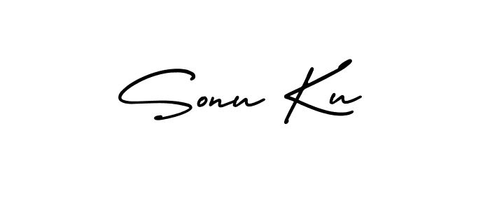 You should practise on your own different ways (AmerikaSignatureDemo-Regular) to write your name (Sonu Ku) in signature. don't let someone else do it for you. Sonu Ku signature style 3 images and pictures png