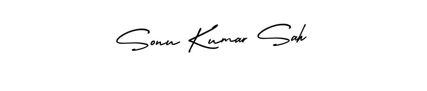 Sonu Kumar Sah stylish signature style. Best Handwritten Sign (AmerikaSignatureDemo-Regular) for my name. Handwritten Signature Collection Ideas for my name Sonu Kumar Sah. Sonu Kumar Sah signature style 3 images and pictures png