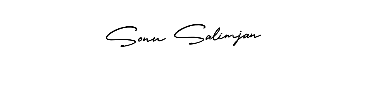 It looks lik you need a new signature style for name Sonu Salimjan. Design unique handwritten (AmerikaSignatureDemo-Regular) signature with our free signature maker in just a few clicks. Sonu Salimjan signature style 3 images and pictures png