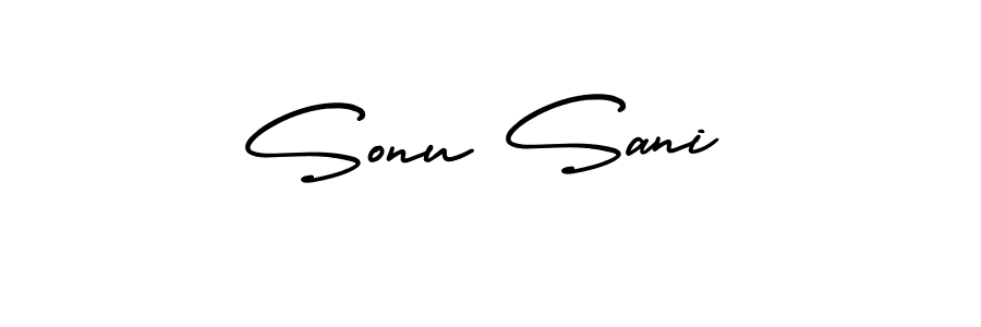 Make a beautiful signature design for name Sonu Sani. With this signature (AmerikaSignatureDemo-Regular) style, you can create a handwritten signature for free. Sonu Sani signature style 3 images and pictures png