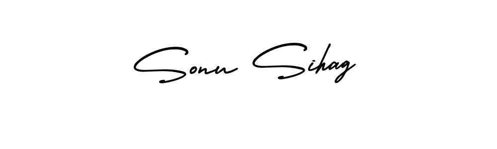 Sonu Sihag stylish signature style. Best Handwritten Sign (AmerikaSignatureDemo-Regular) for my name. Handwritten Signature Collection Ideas for my name Sonu Sihag. Sonu Sihag signature style 3 images and pictures png