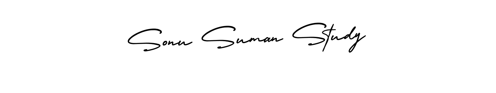 It looks lik you need a new signature style for name Sonu Suman Study. Design unique handwritten (AmerikaSignatureDemo-Regular) signature with our free signature maker in just a few clicks. Sonu Suman Study signature style 3 images and pictures png
