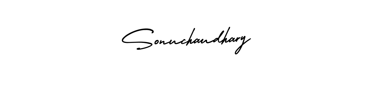 Design your own signature with our free online signature maker. With this signature software, you can create a handwritten (AmerikaSignatureDemo-Regular) signature for name Sonuchaudhary. Sonuchaudhary signature style 3 images and pictures png