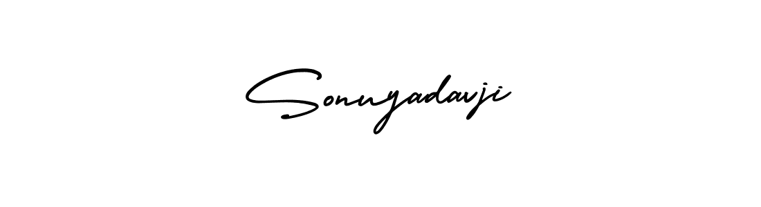 Also You can easily find your signature by using the search form. We will create Sonuyadavji name handwritten signature images for you free of cost using AmerikaSignatureDemo-Regular sign style. Sonuyadavji signature style 3 images and pictures png