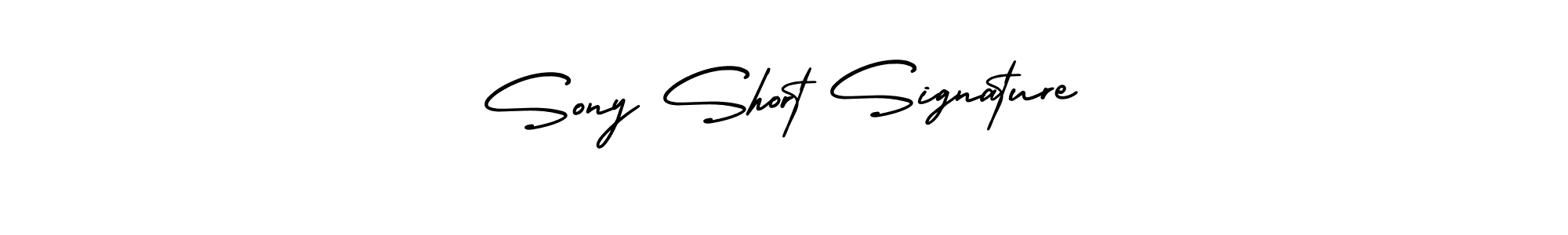 It looks lik you need a new signature style for name Sony Short Signature. Design unique handwritten (AmerikaSignatureDemo-Regular) signature with our free signature maker in just a few clicks. Sony Short Signature signature style 3 images and pictures png