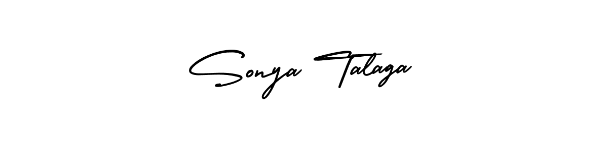 if you are searching for the best signature style for your name Sonya Talaga. so please give up your signature search. here we have designed multiple signature styles  using AmerikaSignatureDemo-Regular. Sonya Talaga signature style 3 images and pictures png