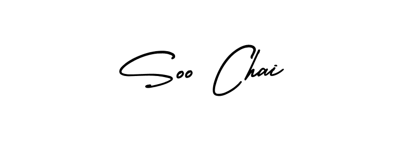 Soo Chai stylish signature style. Best Handwritten Sign (AmerikaSignatureDemo-Regular) for my name. Handwritten Signature Collection Ideas for my name Soo Chai. Soo Chai signature style 3 images and pictures png