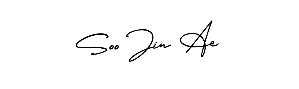 Create a beautiful signature design for name Soo Jin Ae. With this signature (AmerikaSignatureDemo-Regular) fonts, you can make a handwritten signature for free. Soo Jin Ae signature style 3 images and pictures png